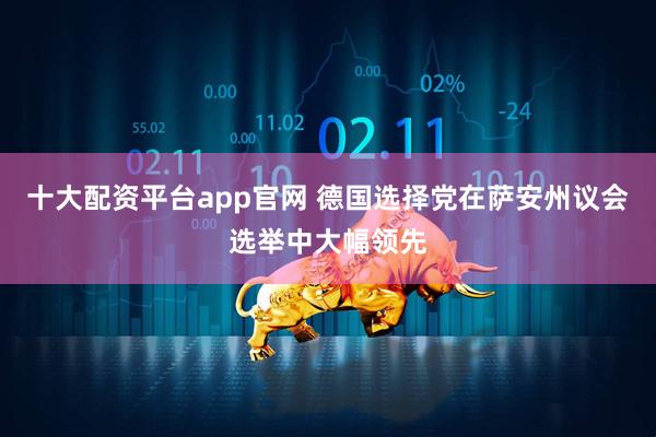 十大配资平台app官网 德国选择党在萨安州议会选举中大幅领先